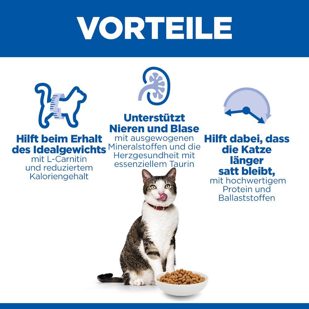 Hills Science Plan Mature Adult 7+ Light Huhn Trockenfutter für Katzen_3