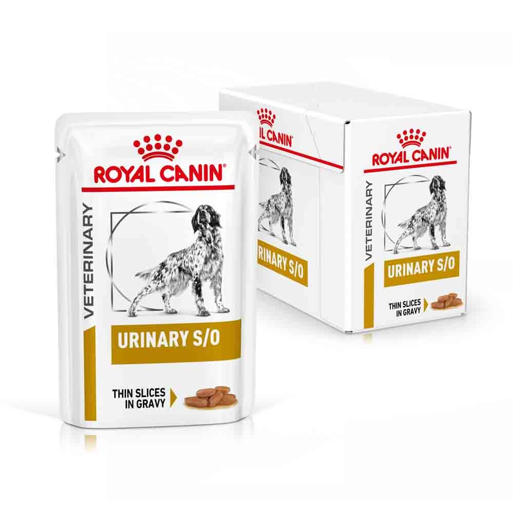 Royal Canin Veterinary Urinary S/O Feine Stückchen in Soße Nassfutter für Hunde_1