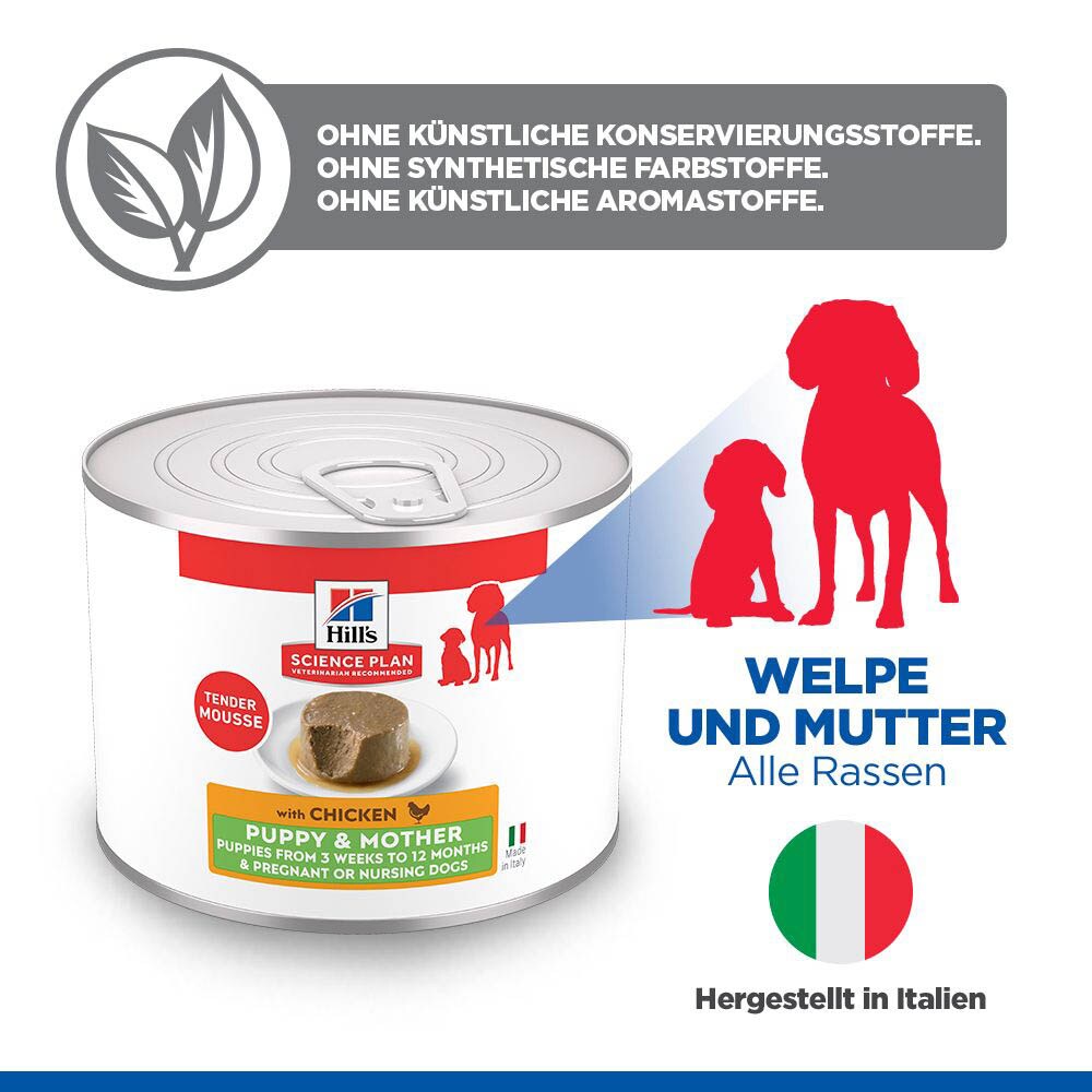 Hills Science Plan Puppy & Mother Tender Mousse mit Huhn_6