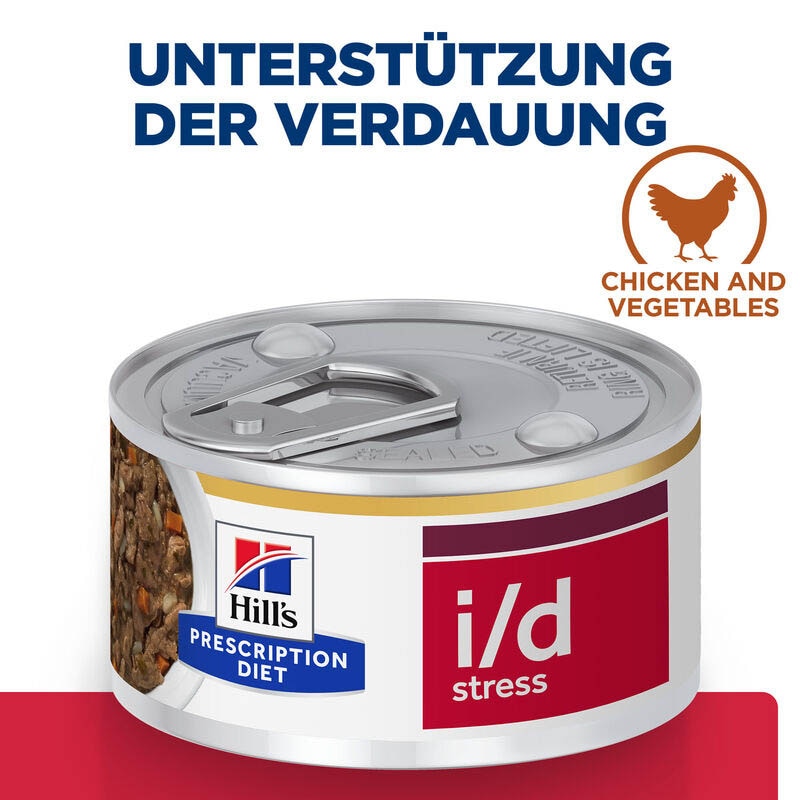 Hills Prescription Diet i/d Stress Ragout mit Huhngeschmack & zugefügtem Gemüse Hund_1