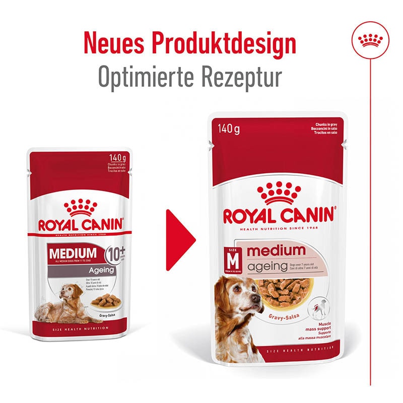 Royal Canin Medium Ageing Feuchtnahrung als Stückchen in Soße (>7. Lebensjahr)_3