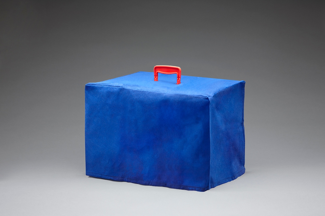 Abdeckcover Blau für Katzenkäfig_0