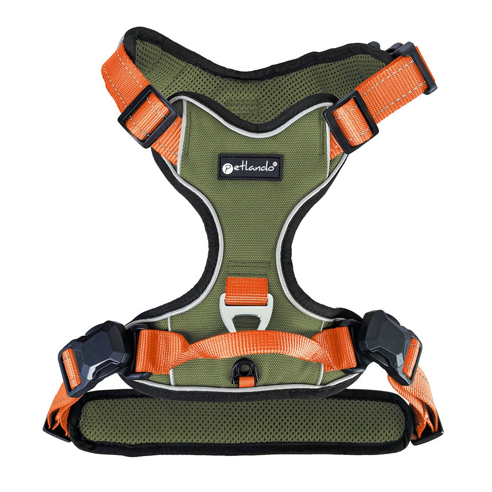 Petlando Magnetech Geschirr olive/orange_1