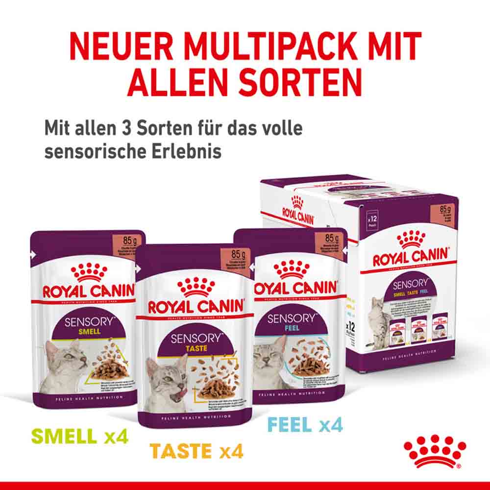 Royal Canin Sensory Smell Taste Feel Nassfutter Multipack in Soße für wählerische Katzen_5