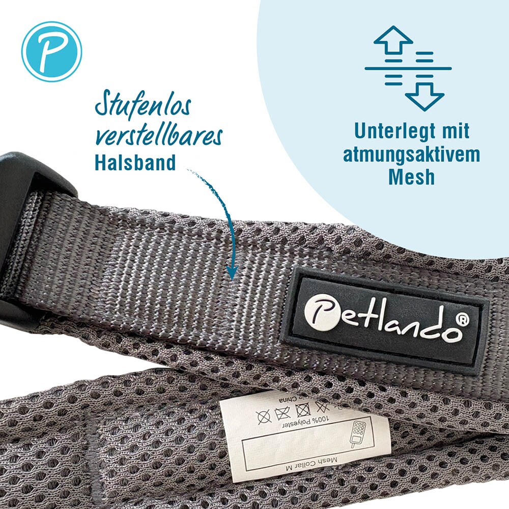 Petlando Mesh Halsband anthrazit_1