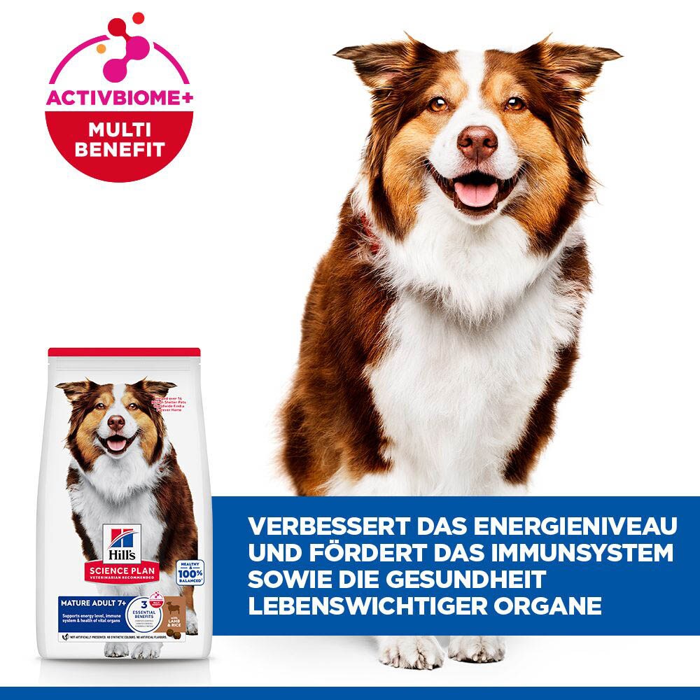 Hills Science Plan Mature Adult 7+ Medium mit Lamm und Reis Hund_6