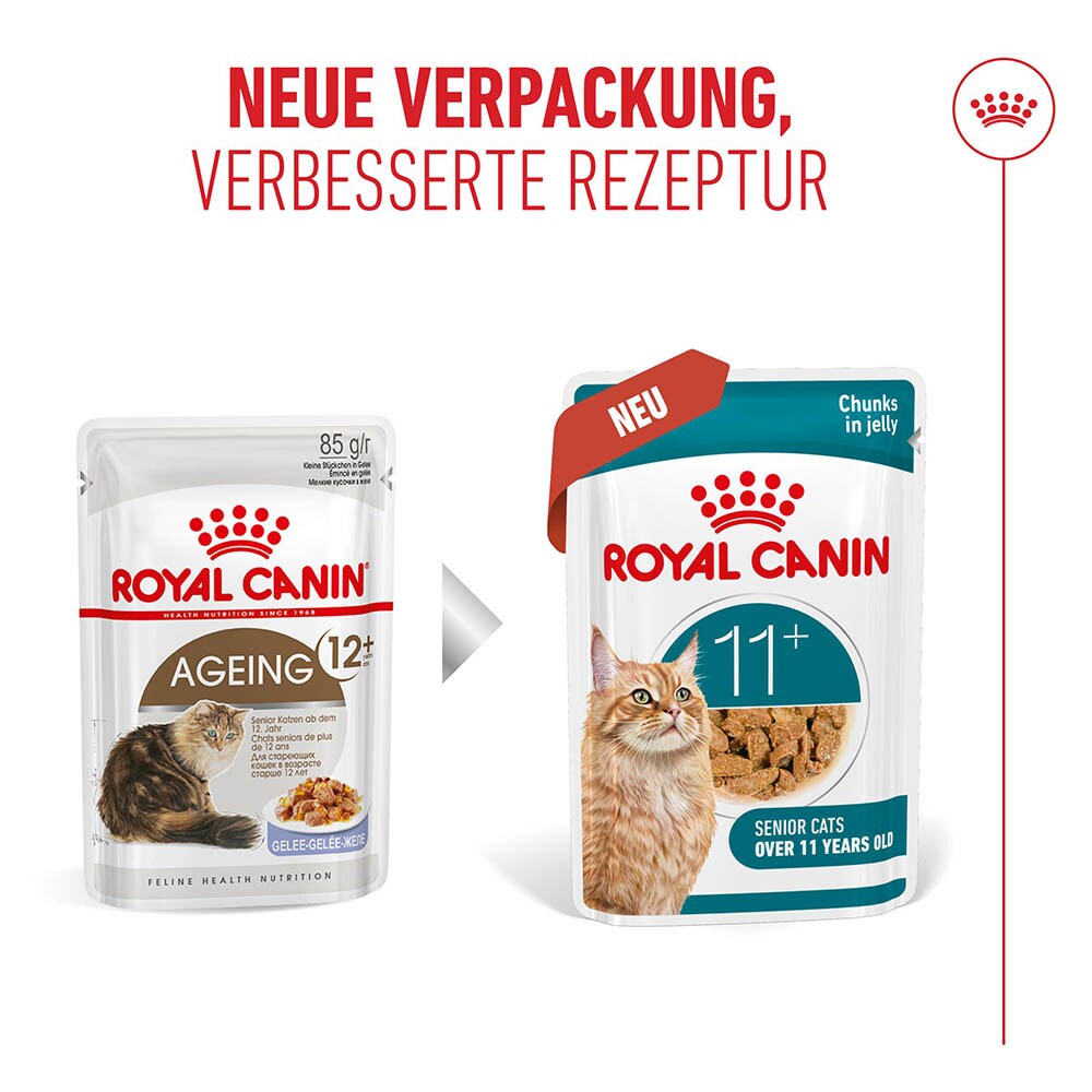 Royal Canin Ageing 11+ Feuchtnahrung in Gelee für Senior Katzen ab dem 11. Lebensjahr_5