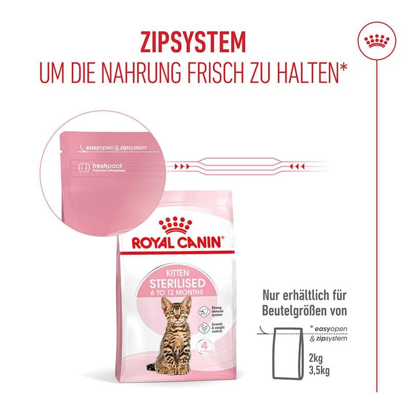 Royal Canin Kitten Sterilised Kittenfutter für kastrierte Kätzchen vom 6. - 12. Monat_7