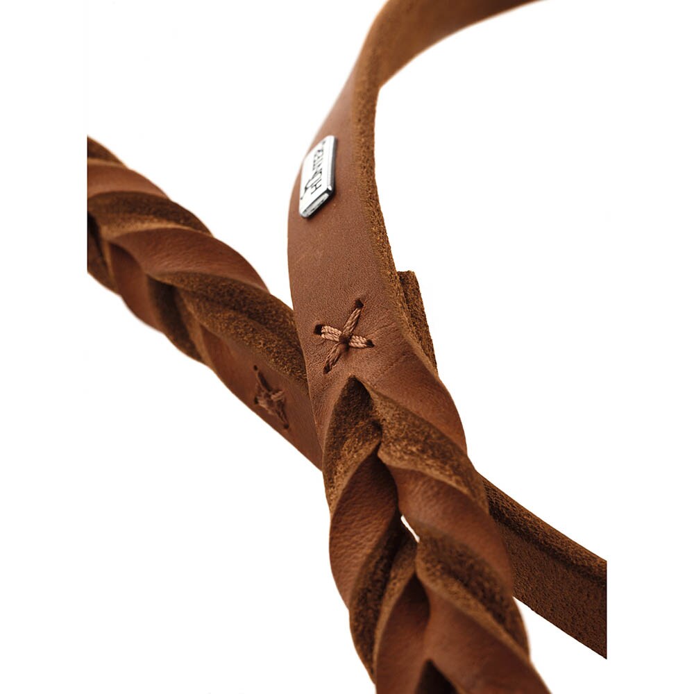 Hunter verstellbare Führleine Solid Education cognac_1