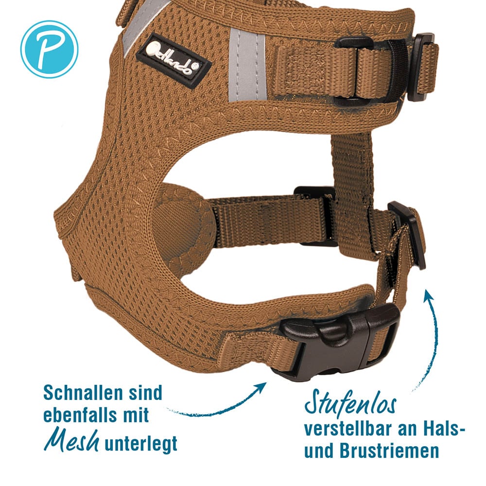 Petlando Mesh Vest cognac_2