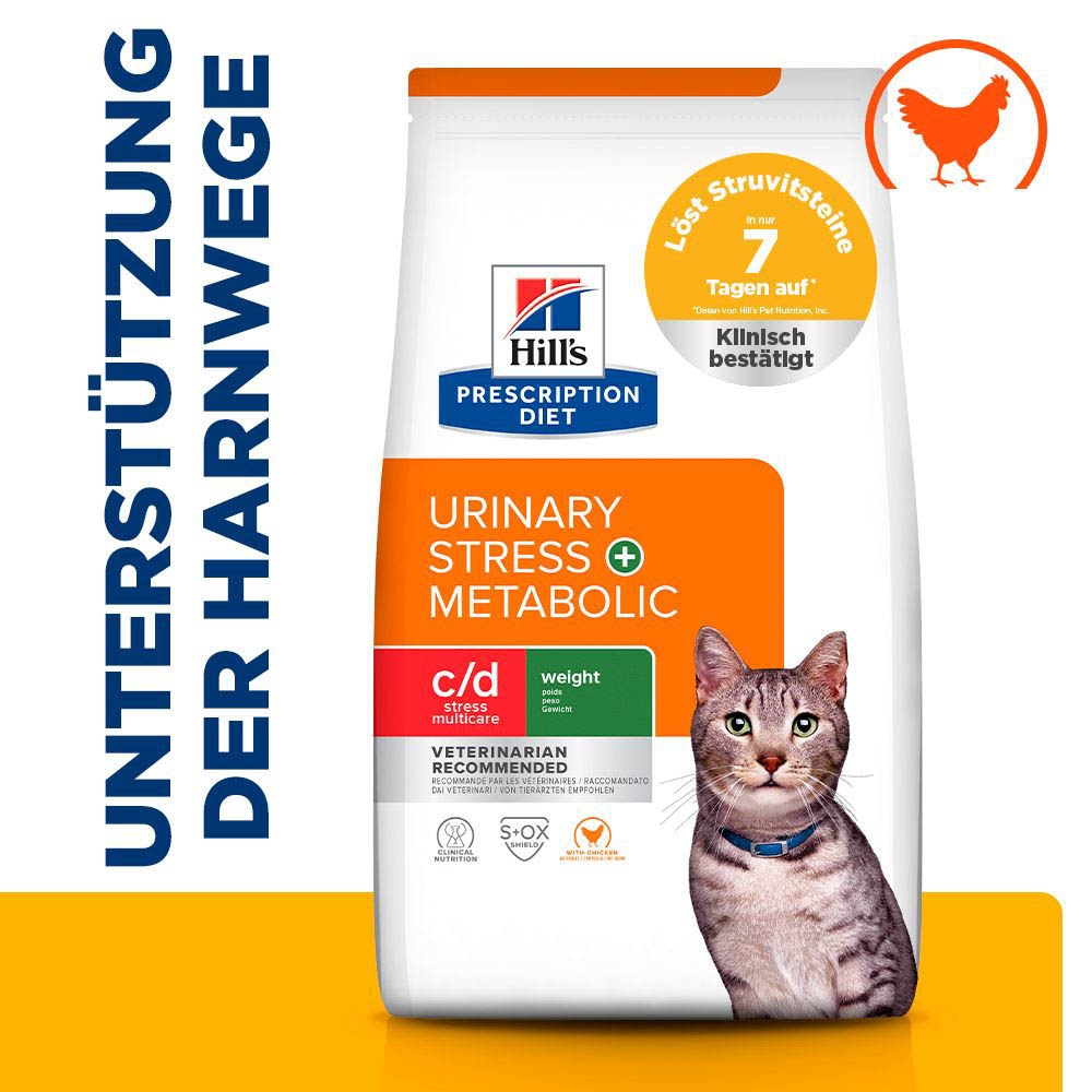 Hills Prescription Diet c/d Urinary Stress + Metabolic Trockenfutter für Katzen_1
