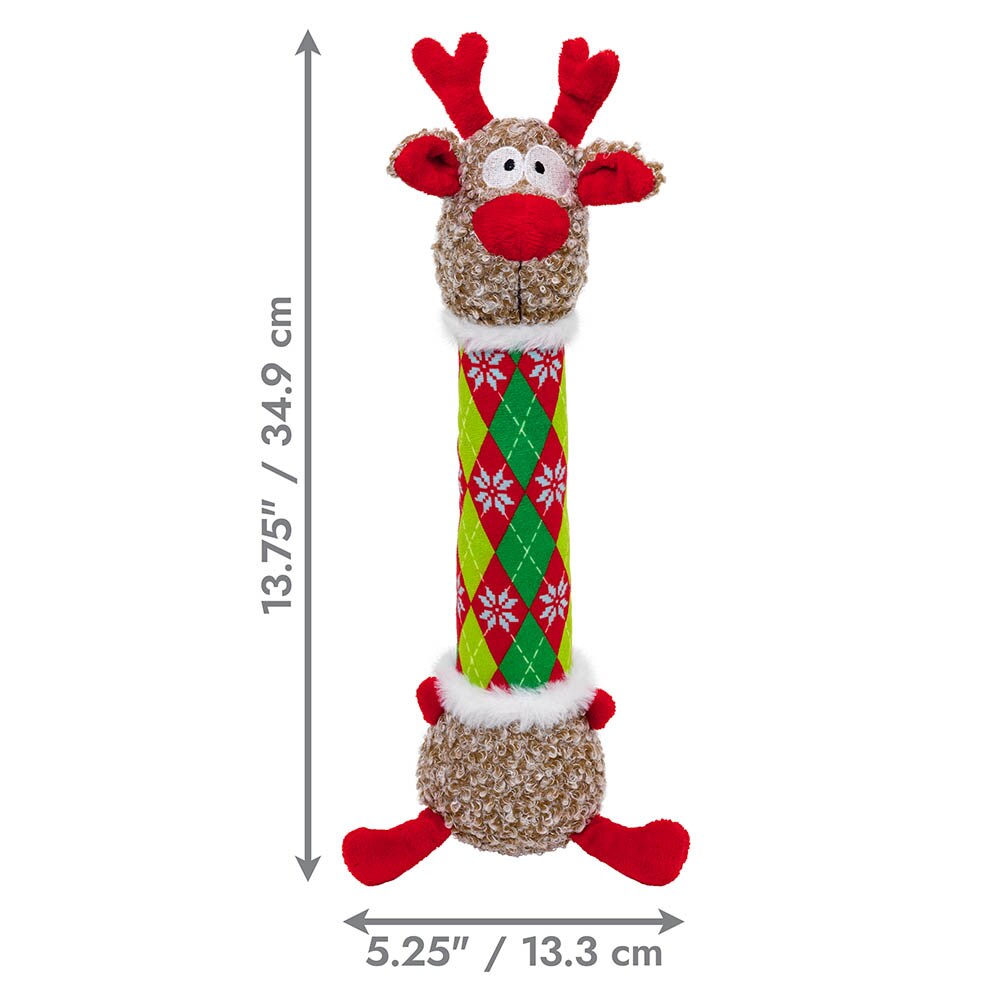 KONG Holiday Shakers™ Luvs Argyle Reindeer_3