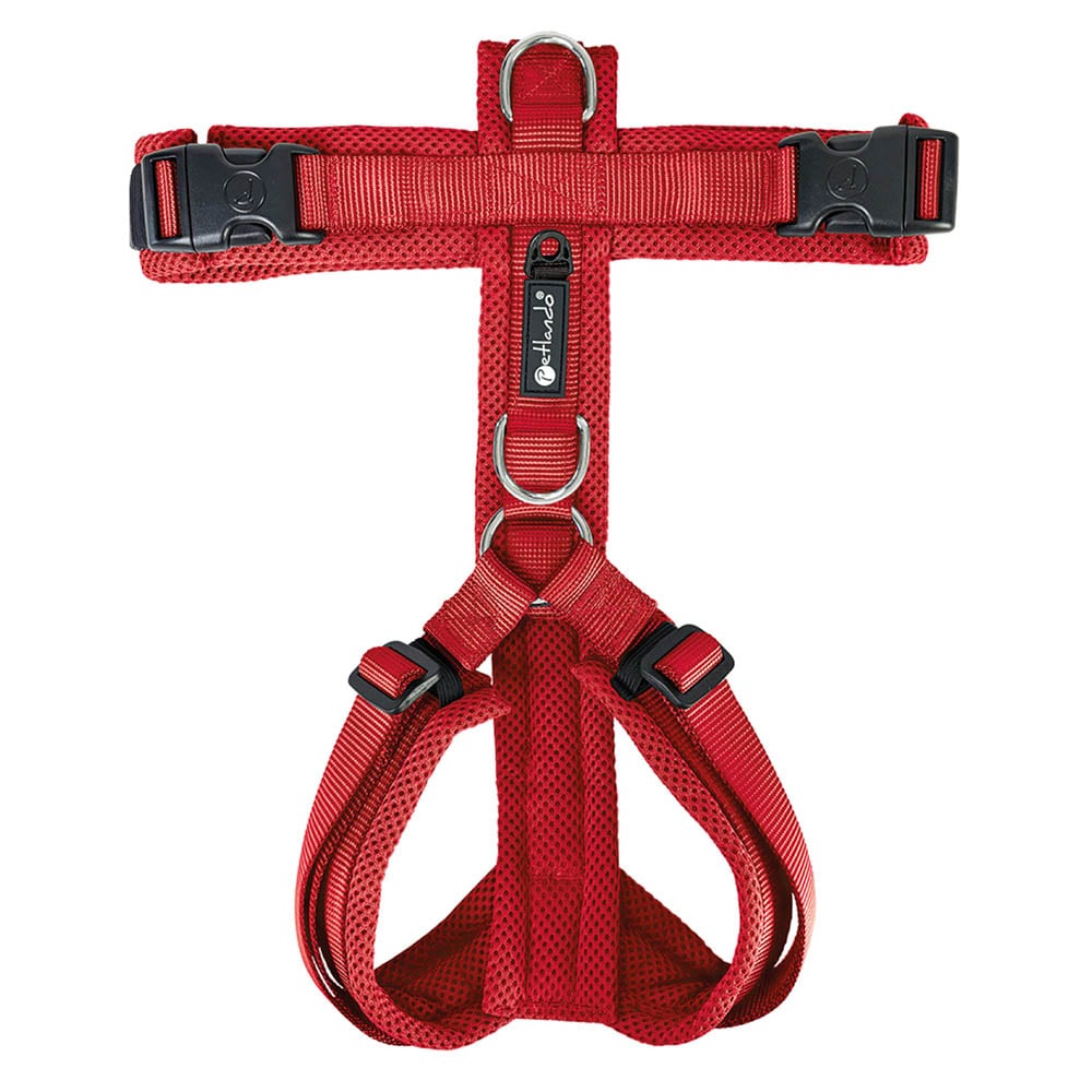 Petlando Mesh Y-Comfort Geschirr rot_1