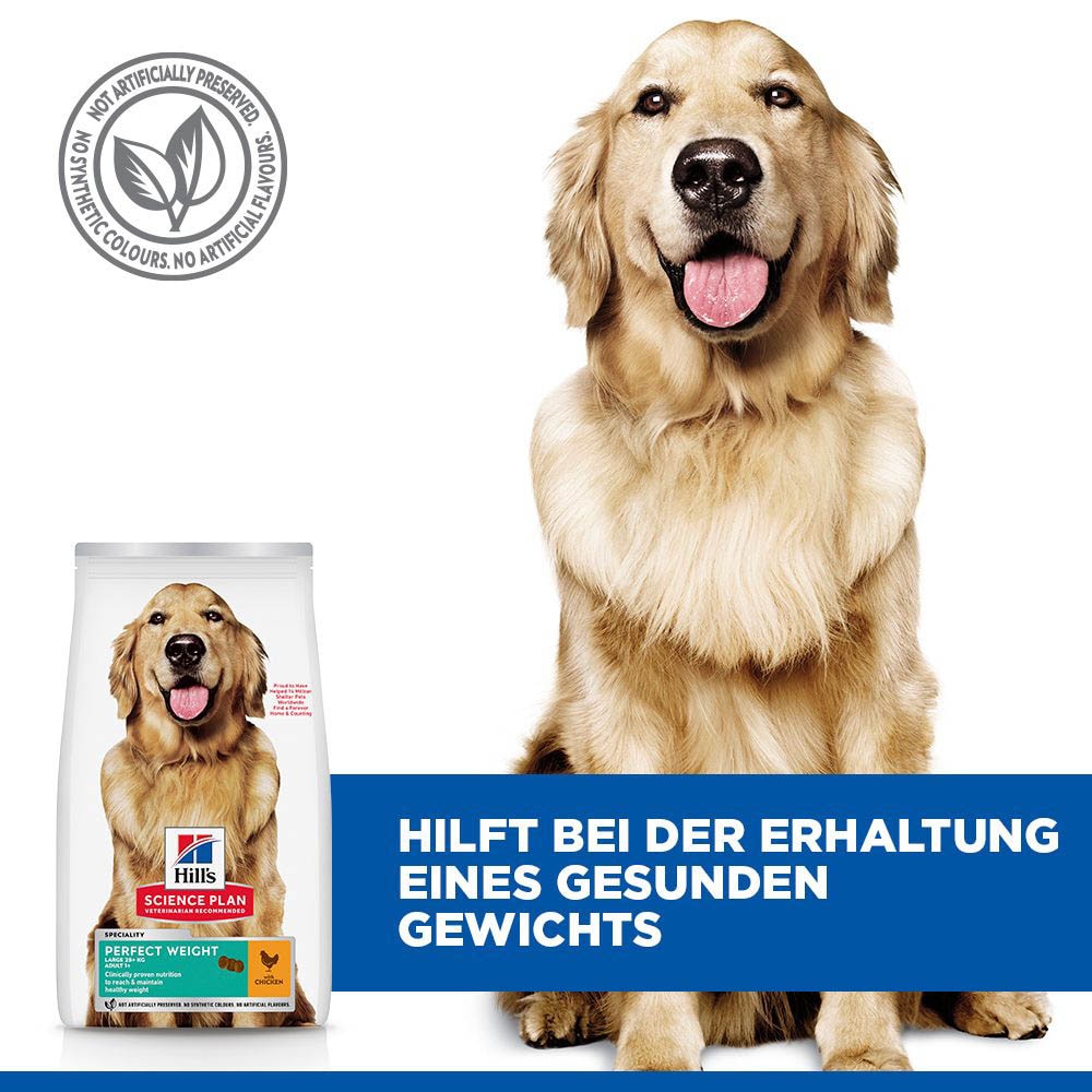 Hills Science Plan Adult Perfect Weight Large Breed Trockenfutter für Hunde_4