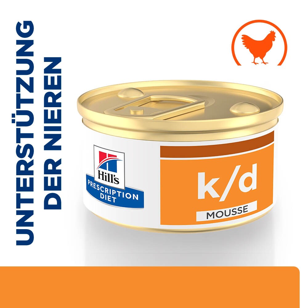 Hills Prescription Diet k/d Mousse Huhn Nassfutter für Katzen_1