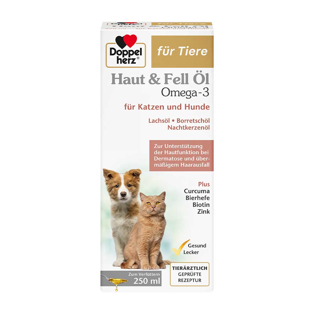 Doppelherz Haut und Fell Öl für Hunde und Katzen _0