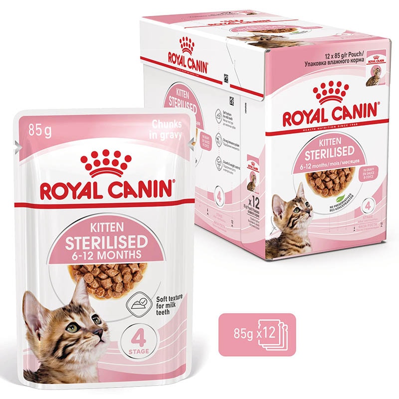 Royal Canin Kitten Sterilised Nassnahrung in Soße für kastrierte Kätzchen_2