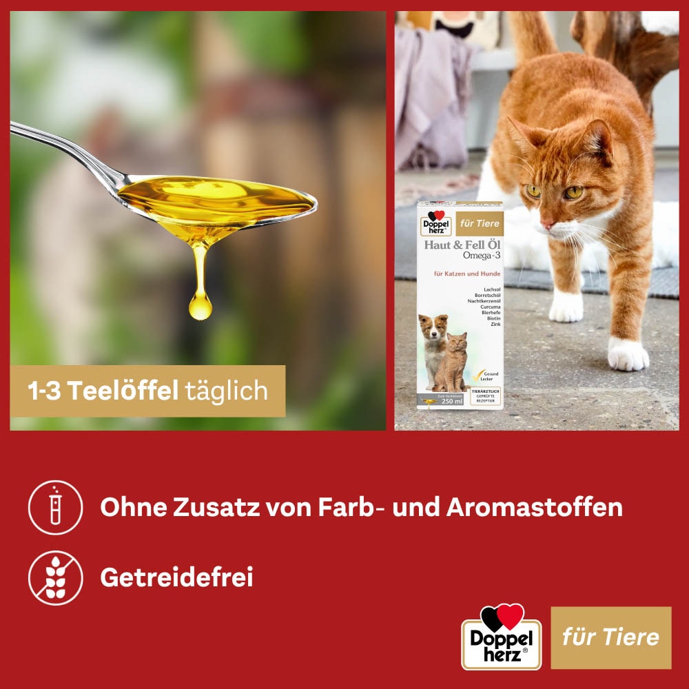 Doppelherz Haut und Fell Öl für Hunde und Katzen _8