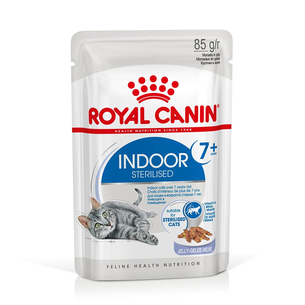 Royal Canin Indoor 7+ Sterilised in Gelee Nassfutter für Wohnungskatzen ab 7 Jahren_1