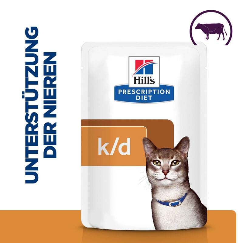 Hills Prescription Diet k/d Rind Frischebeutel Katze_1