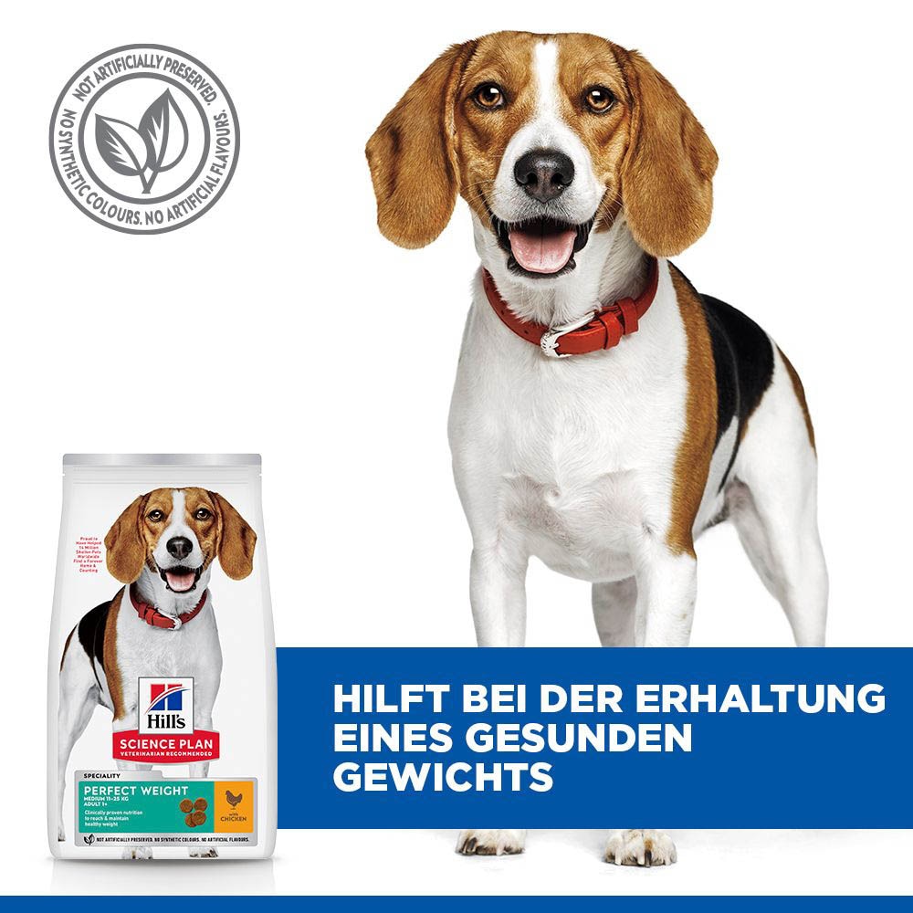 Hills Science Plan Adult Perfect Weight Medium Trockenfutter für Hunde_4