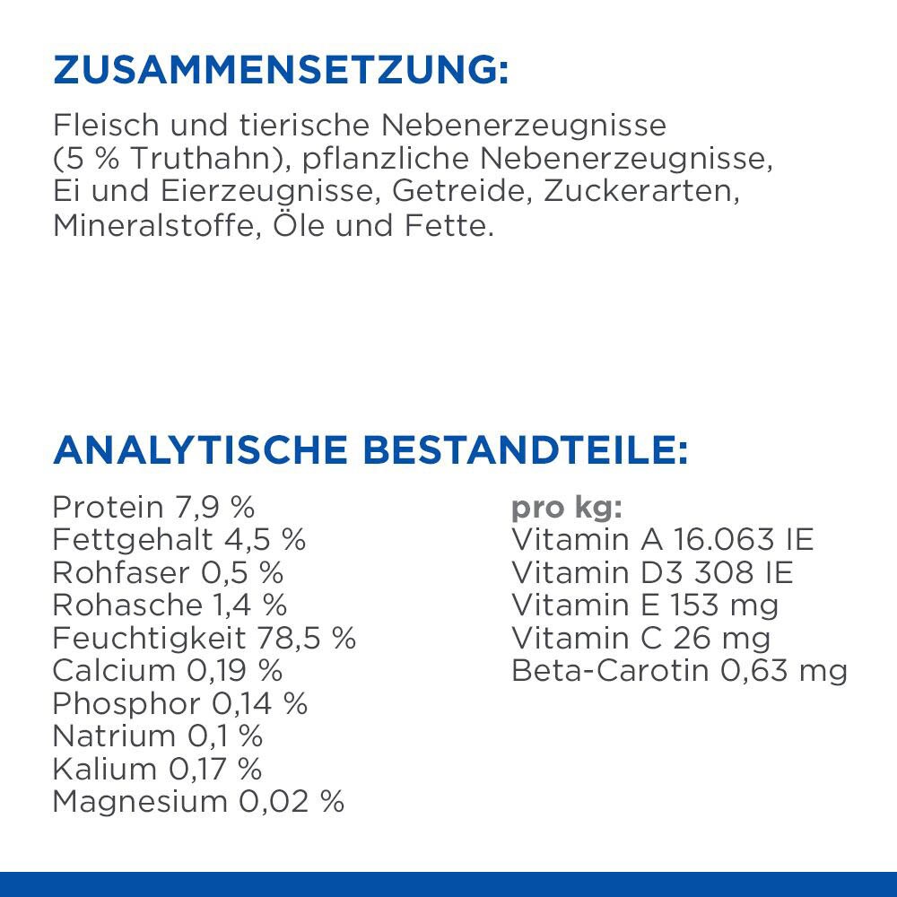 Hills Science Plan Sensitive Stomach & Skin Adult Nassfutter für Katzen mit Truthahn_5