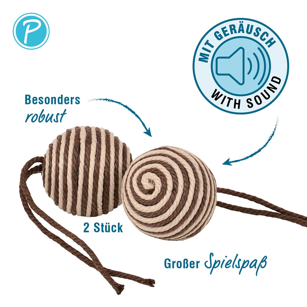 Petlando Katzenspielzeug Sisalbälle_1