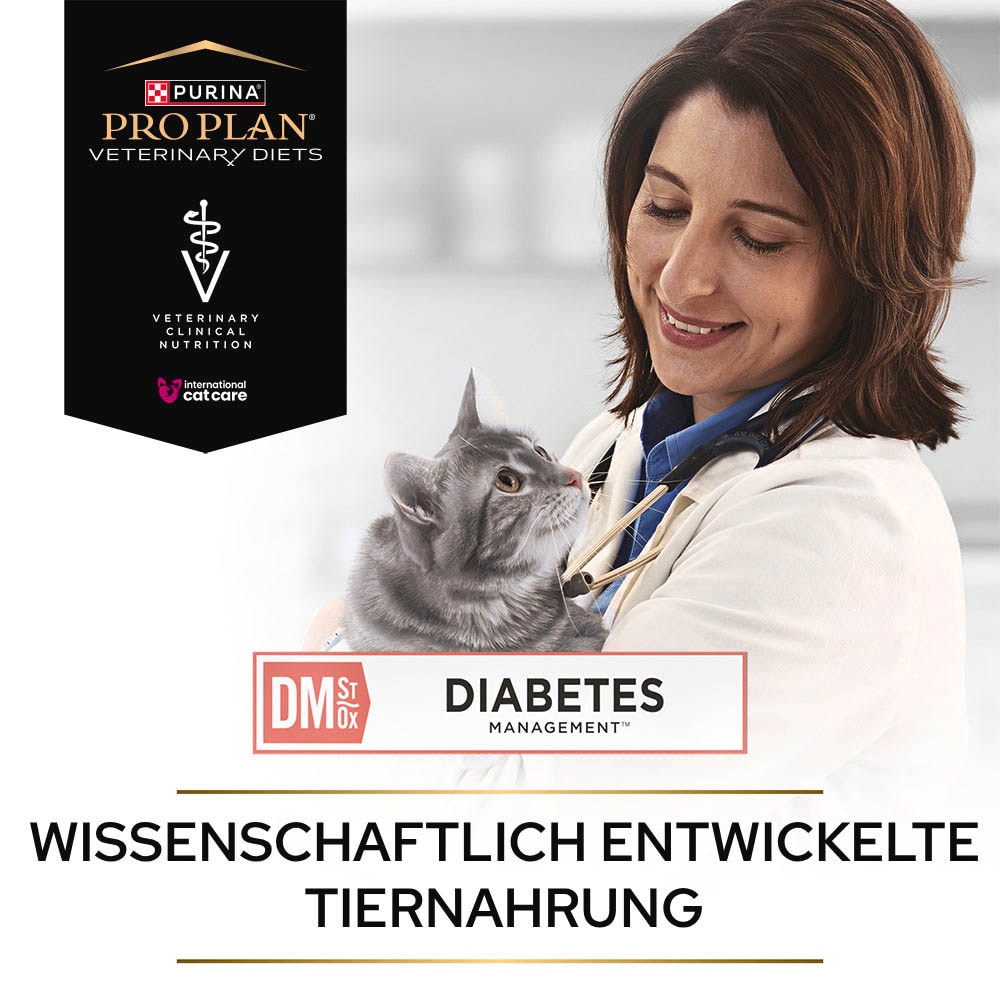 Purina Pro Plan Veterinary Diets DM St/Ox Diabetes Mangement Trockenfutter für Katzen_4