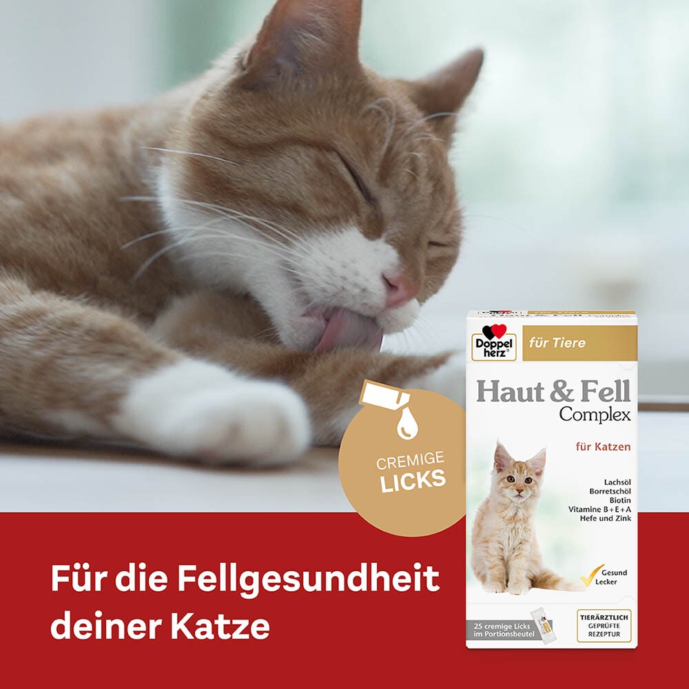 Doppelherz Haut und Fell Complex für Katzen_2