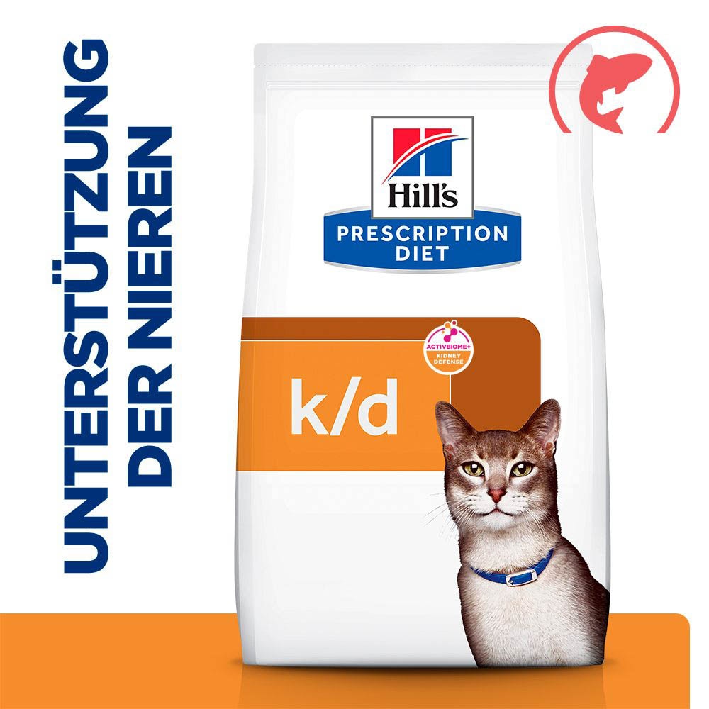 Hills Prescription Diet k/d Kidney Care Trockenfutter für Katzen mit Lachs_2