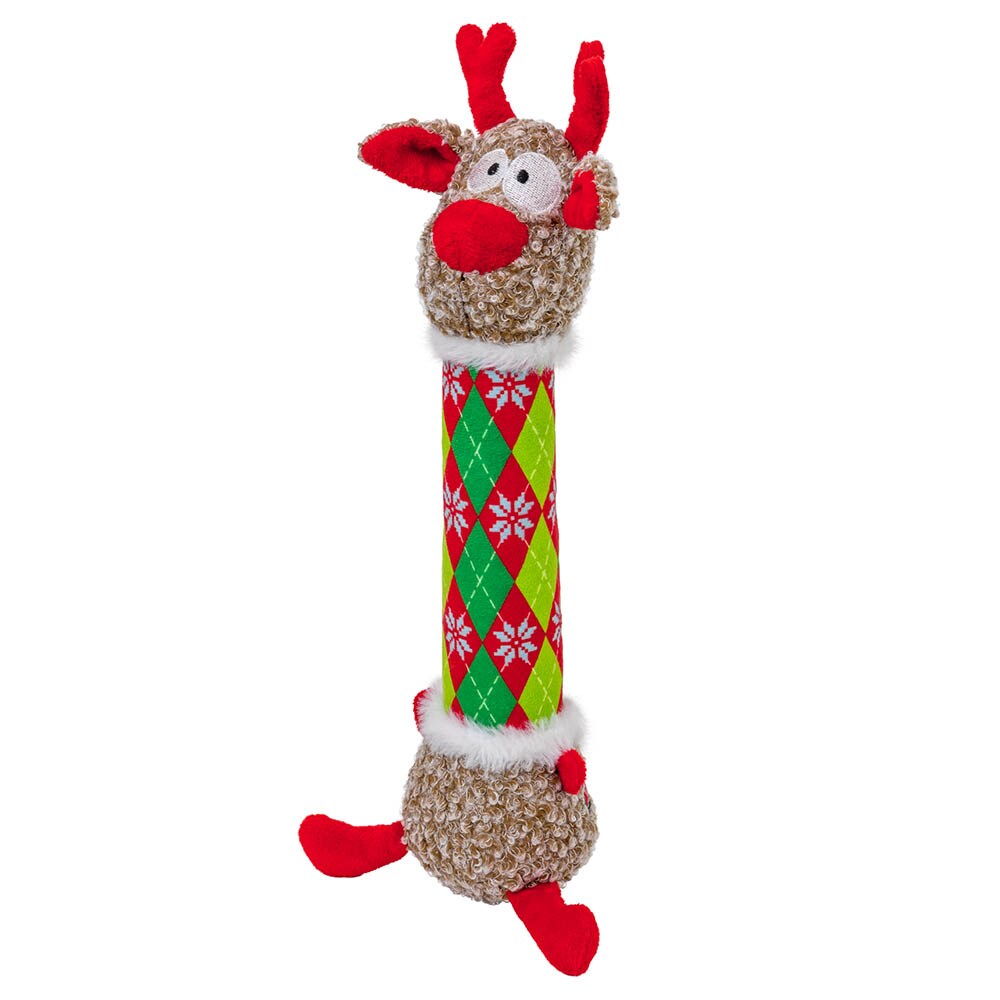 KONG Holiday Shakers™ Luvs Argyle Reindeer_1