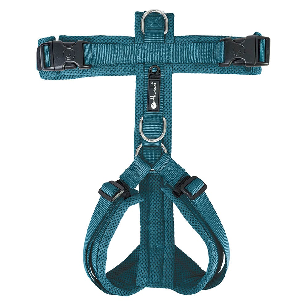 Petlando Mesh Y-Comfort Geschirr petrol_1
