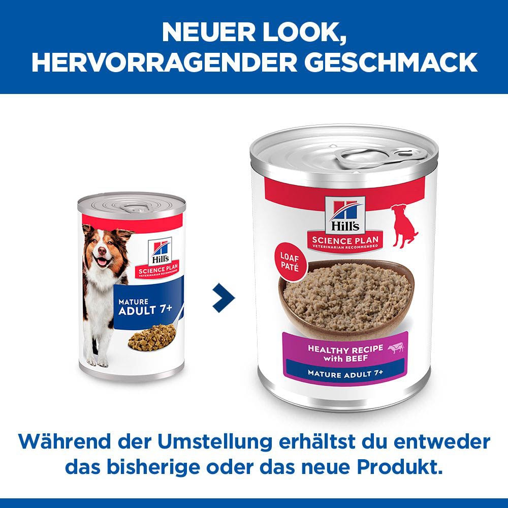 Hills Science Plan Mature Adult 7+ Nassfutter für Hunde mit Rind_1