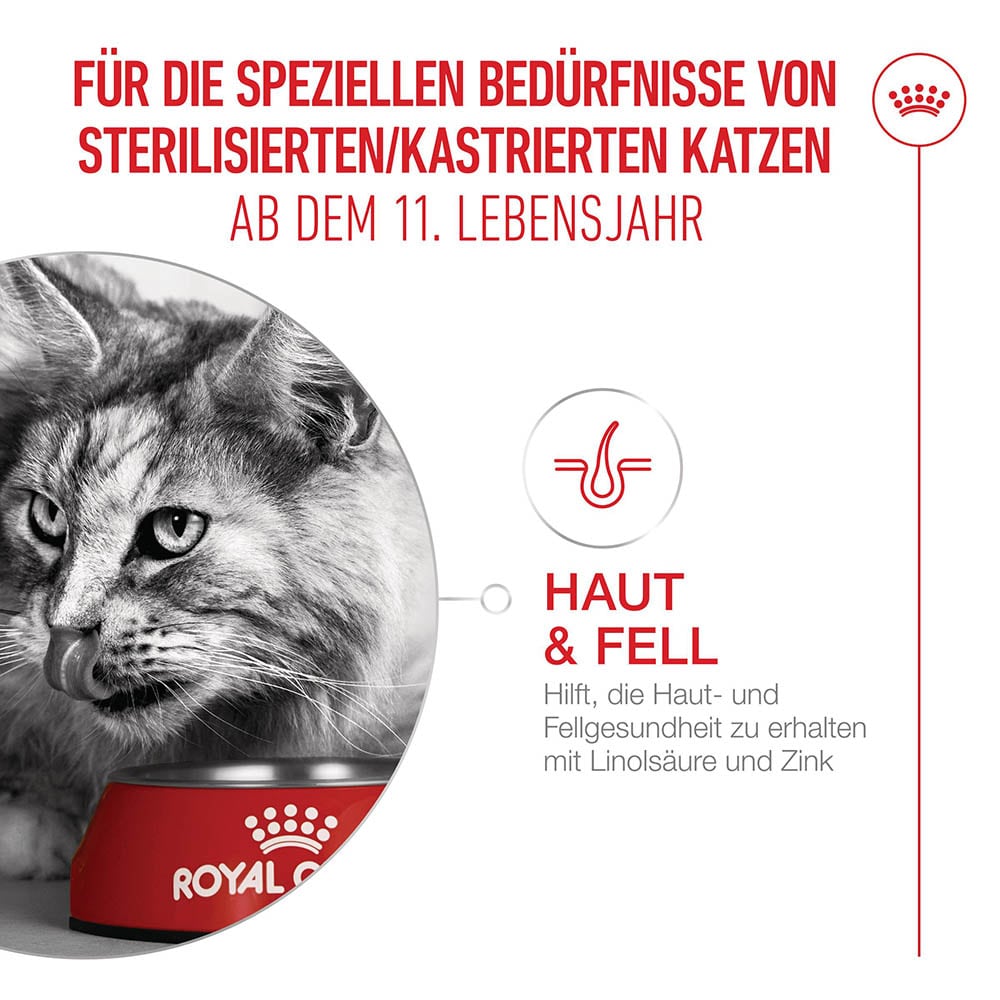Royal Canin Ageing 11+ Sterilised Trockennahrung für kastrierte Senior Katzen_2