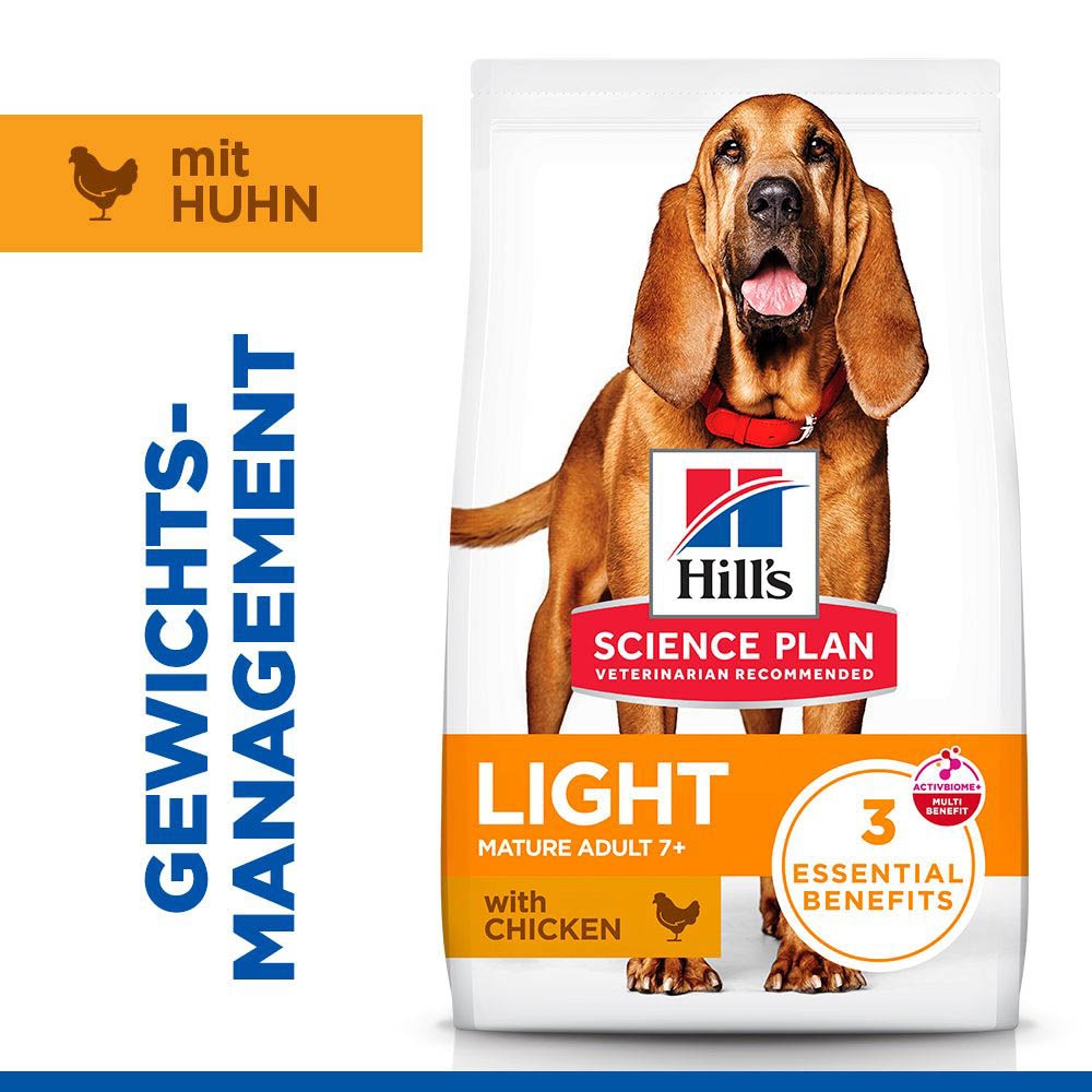 Hills Science Plan Mature Adult 7+ Light Medium mit Huhn Hund_0