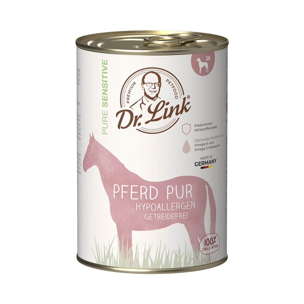 Dr. Link Pure Sensitive Pferd pur Nassfutter für Hunde_0