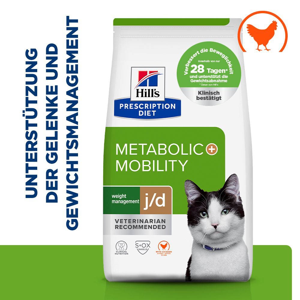 Hills Prescription Diet Metabolic + Mobility mit Huhn Trockenfutter für Katzen_1