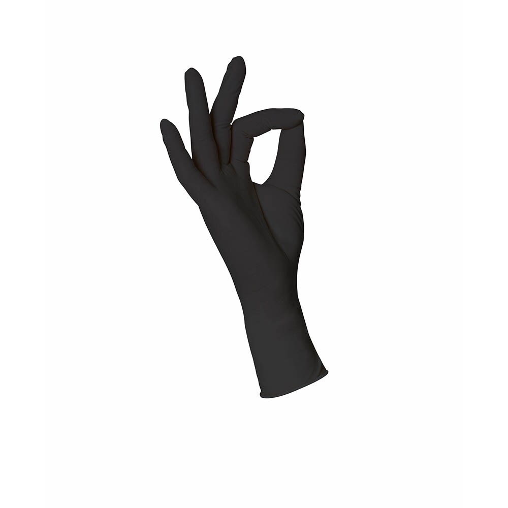 WDT Nitril US-Handschuhe PF Schwarz_1