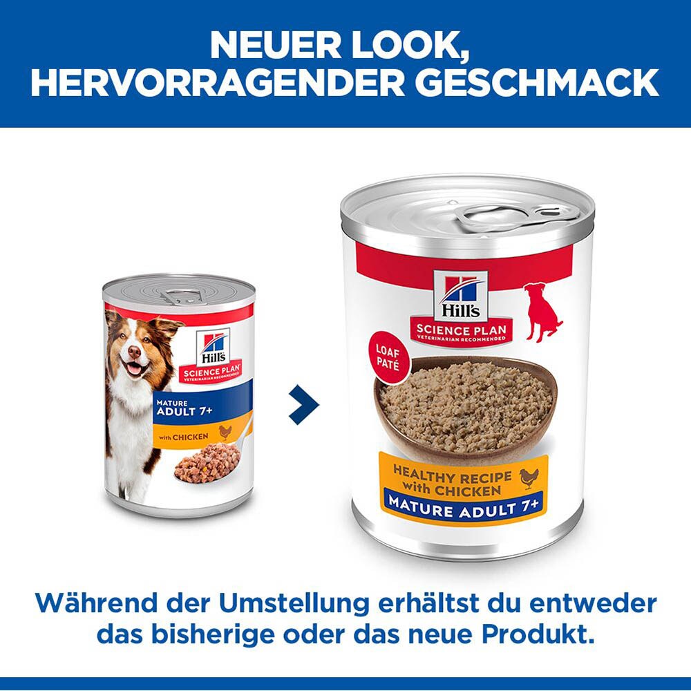 Hills Science Plan Mature Adult 7+ mit Huhn Nassfutter für Hunde_1