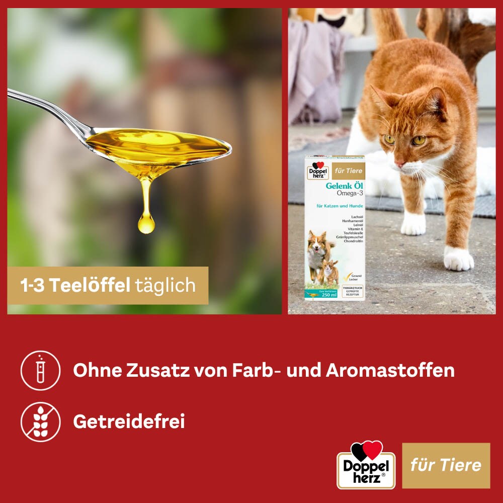 Doppelherz Gelenk Öl für Hunde und Katzen_7