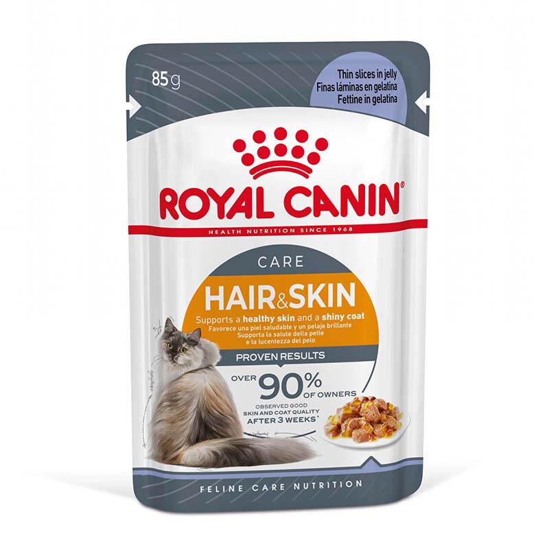 Royal Canin Hair & Skin Care Katzennahrung Feucht für gesundes Fell (Intense Beauty)_1