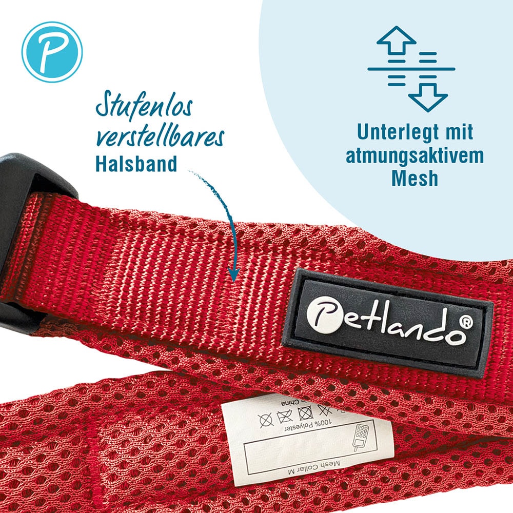 Petlando Mesh Halsband rot_1