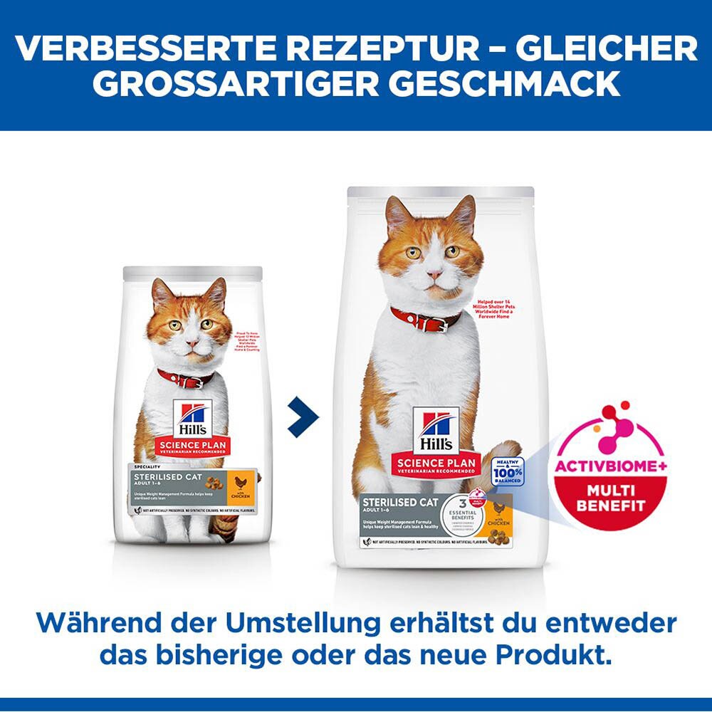 Hills Science Plan Sterilised Cat Adult mit Huhn_1