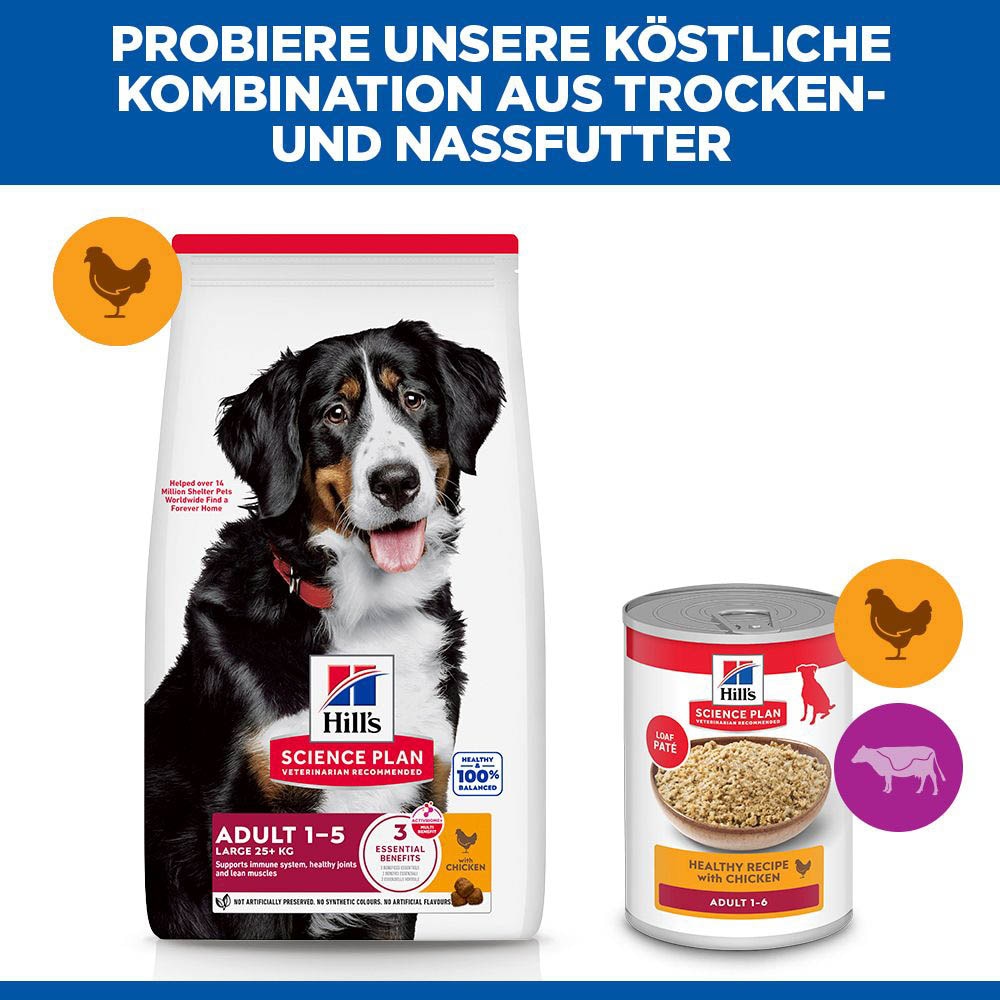 Hills Science Plan Adult Large Breed mit Huhn Trockenfutter für Hunde_4