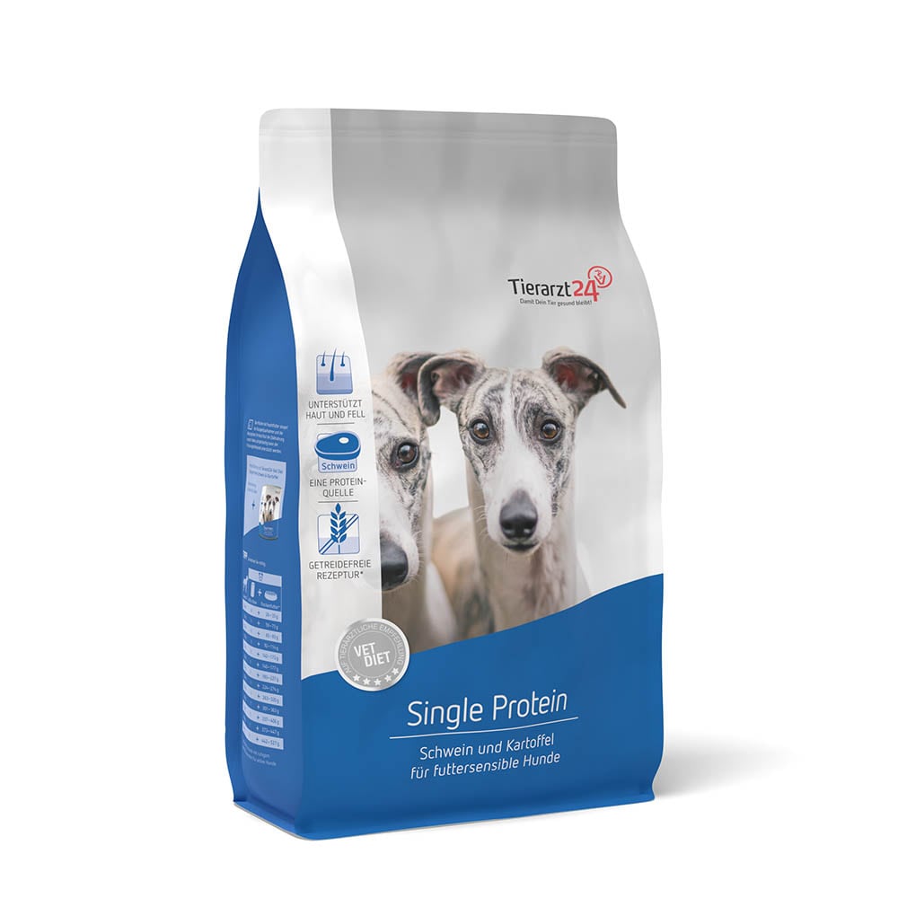 Tierarzt24 Vet Diet Single Protein Schwein & Kartoffel Trockenfutter für Hunde_0