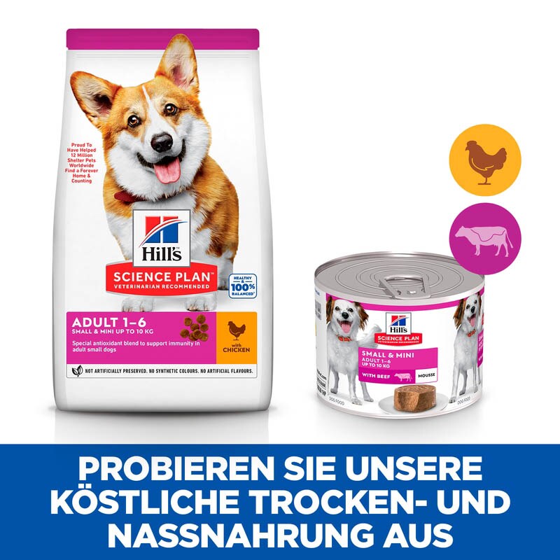 Hills Science Plan Small & Mini Adult Mousse für Hunde mit Rindfleisch_5
