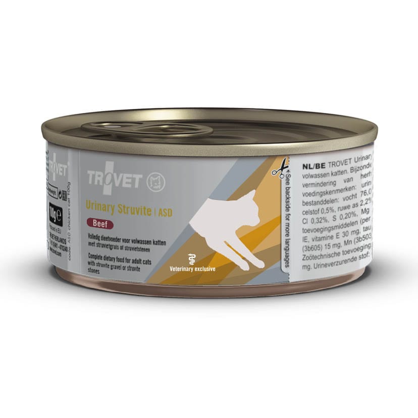 Trovet Urinary Struvite Rind (ASD) Nassfutter für Katzen_0