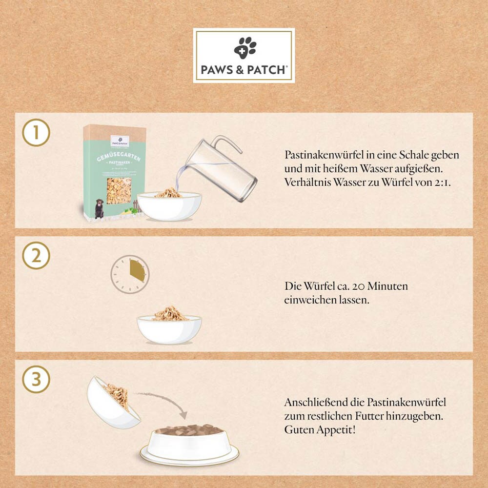 PAWS & PATCH Pastinakenwürfel für Hunde_2