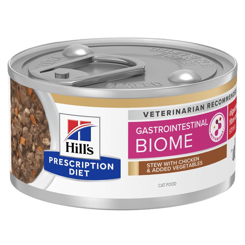 Hills Prescription Diet GI Biome Stress Ragout mit Huhn und zugefügtem Gemüse für Katzen_0