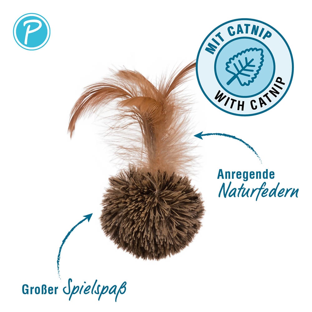 Petlando Katzenspielzeug Plüschball_1